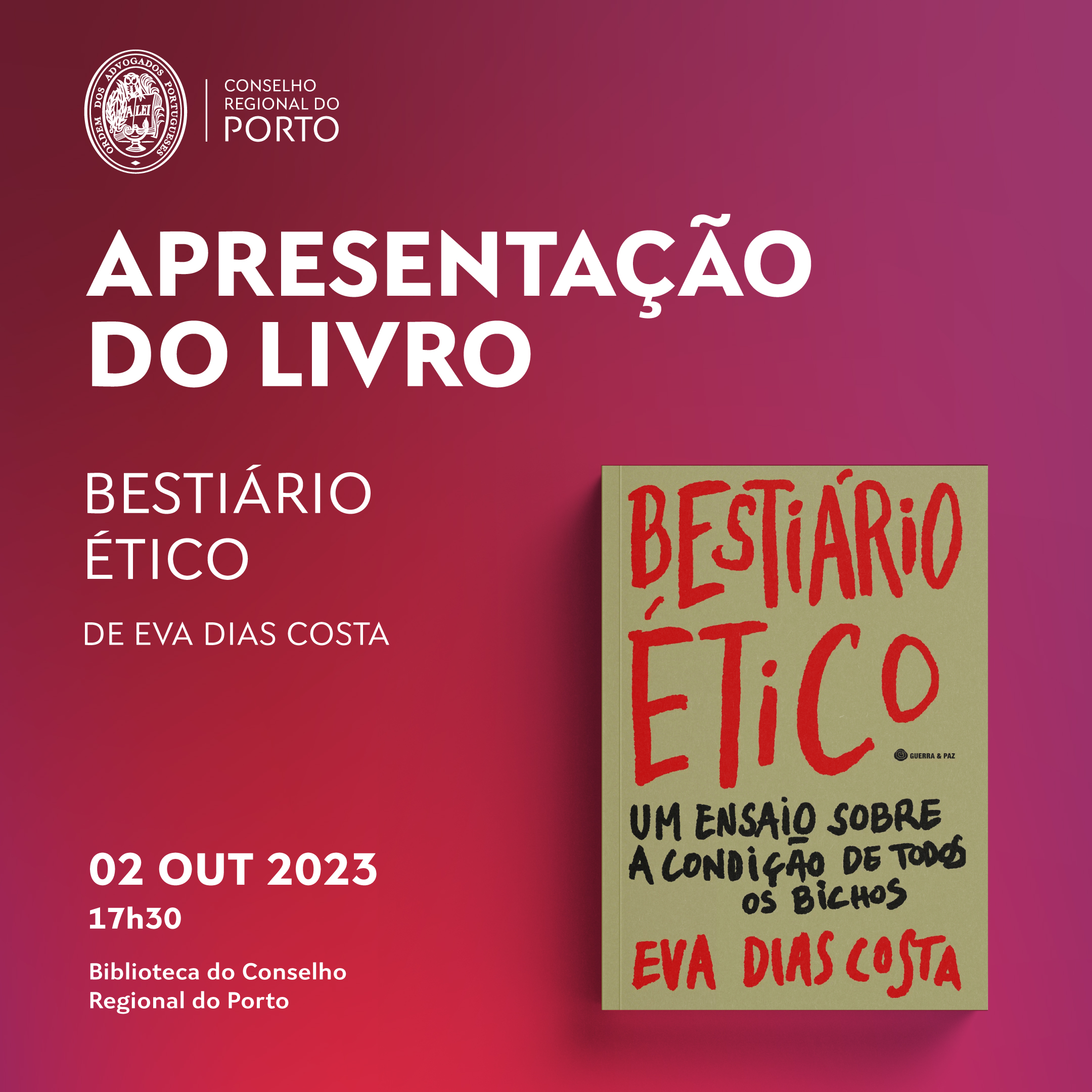 Apresentação do livro “Bestiário Ético”
